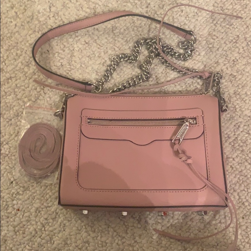 Rebecca Minkoff cross body badge - silver hardware